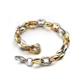 Preço de fábrica de metal pulseira de ouro designer de círculo, mens pulseiras de freio de ouro jóias